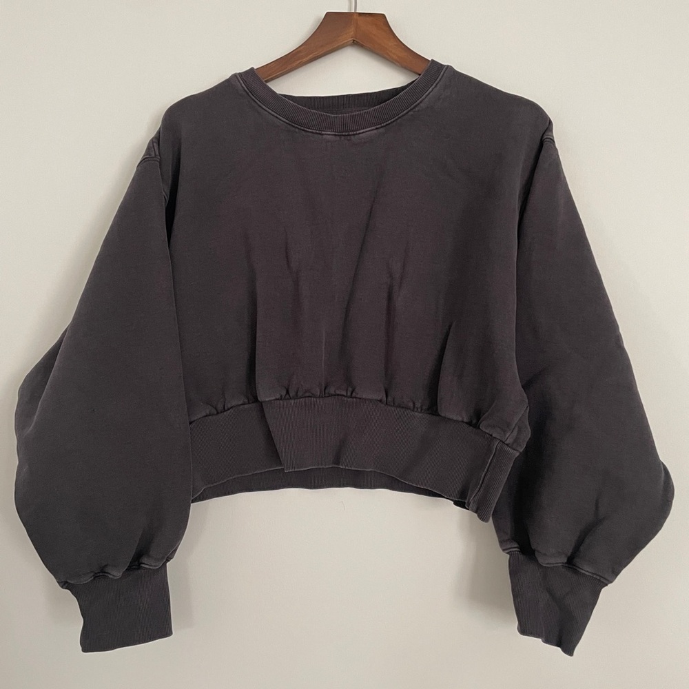 Tna distressed cropped sweatshirt